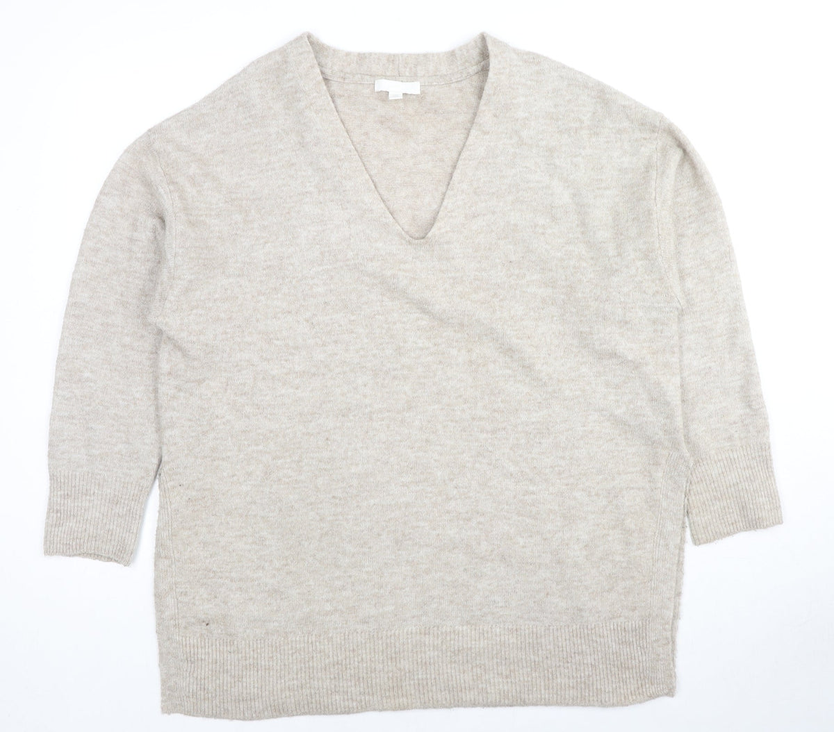 Womens UK Size M H&M Beige Pullover Jumper