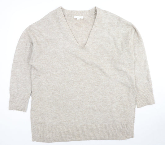 Womens UK Size M H&M Beige Pullover Jumper
