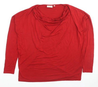 Womens UK Size XL Inwear Red Basic Blouse