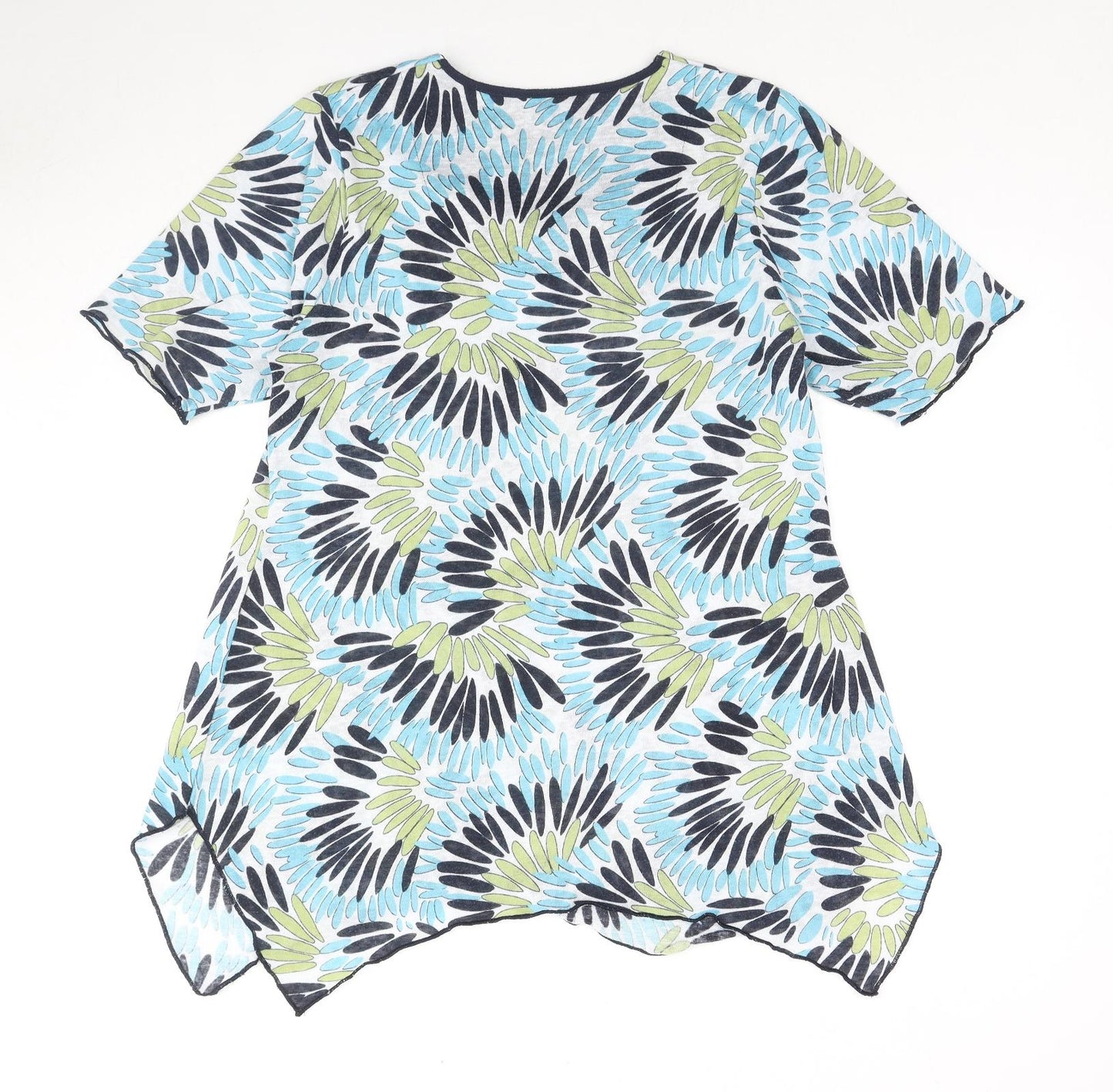 Womens UK Size 14 TIGI Blue Tunic Blouse