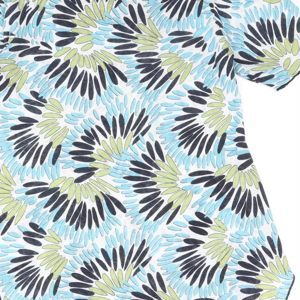 Womens UK Size 14 TIGI Blue Tunic Blouse