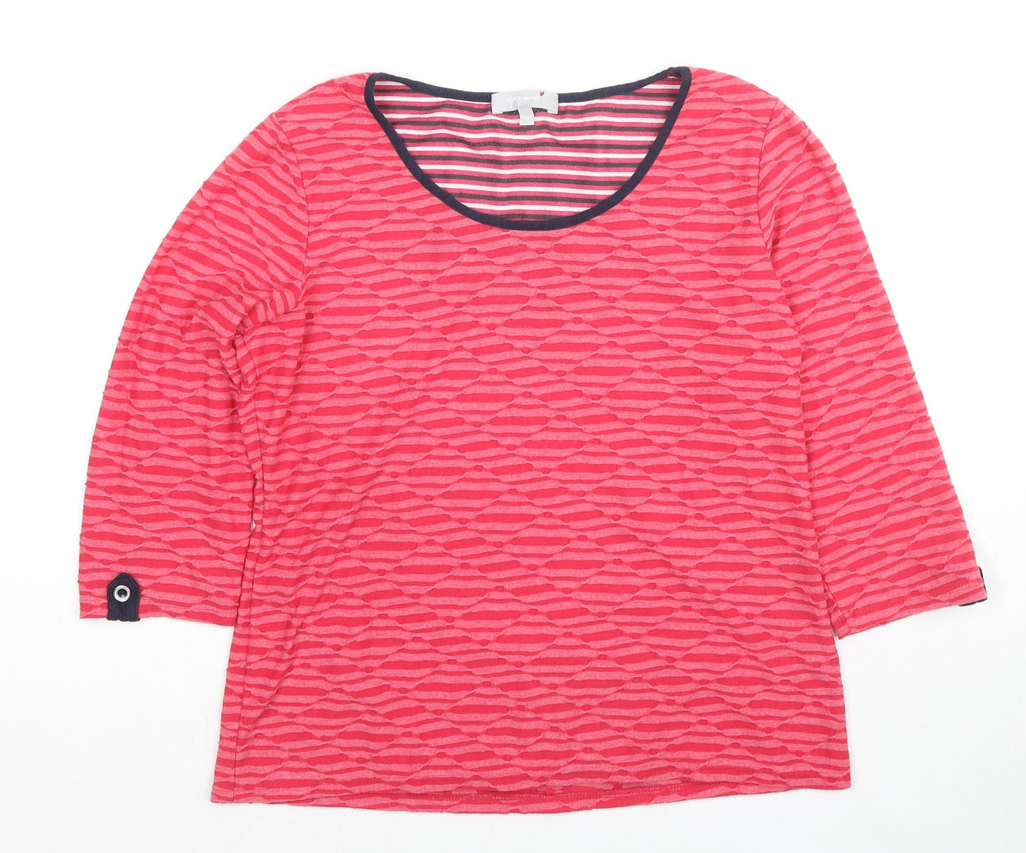 Womens UK Size 14 Per Una Pink Basic Blouse