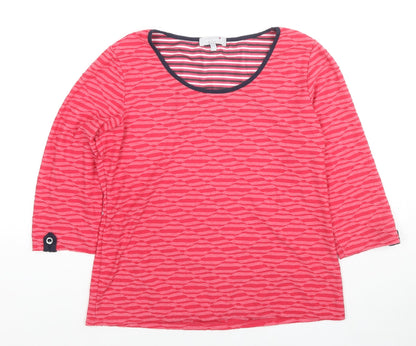 Womens UK Size 14 Per Una Pink Basic Blouse