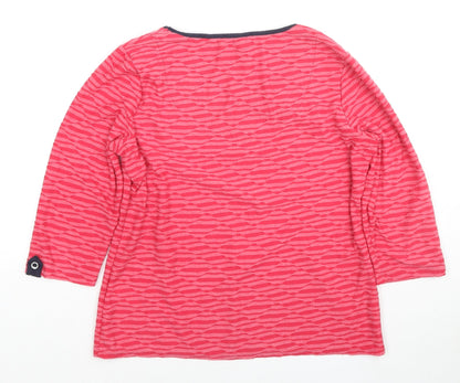 Womens UK Size 14 Per Una Pink Basic Blouse