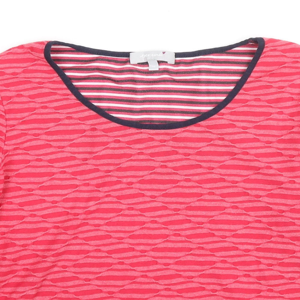 Womens UK Size 14 Per Una Pink Basic Blouse