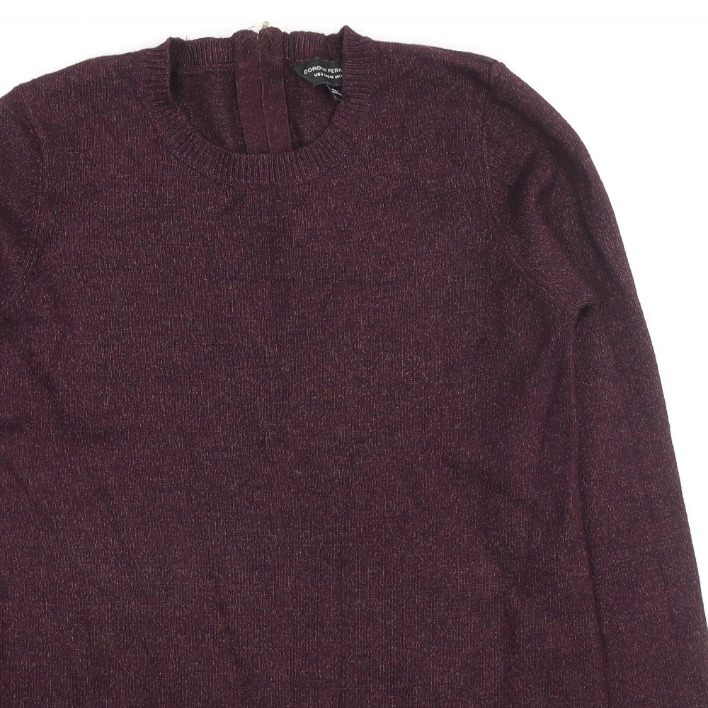 Womens UK Size 12 Dorothy Perkins Purple Pullover Jumper