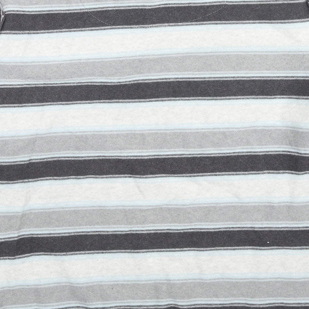 NEXT Mens Multicoloured Round Neck Striped Cotton Pullover Jumper Size S Long Sleeve