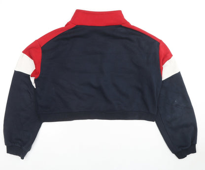 Womens UK Size S Divided by H&M Blue Pullover Hoodie