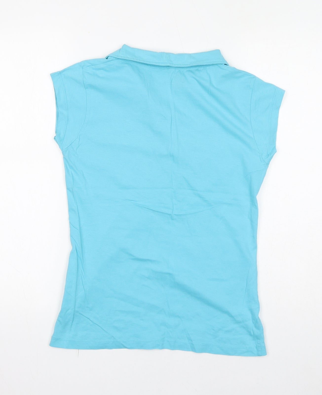 Womens UK Size L INSIDE Blue Basic T-Shirt