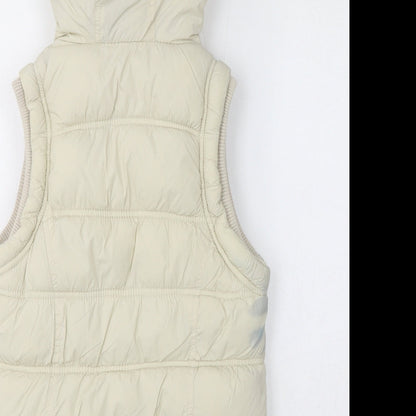 Womens UK Size 10 New Look Beige Gilet