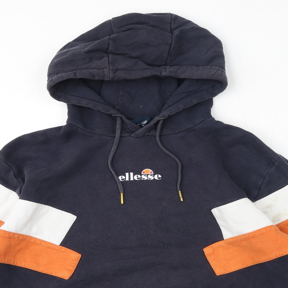 Mens UK Size S ellesse Blue Pullover Hoodie