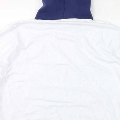 Pineapple Dot Womens White Polyester Pullover Hoodie Size XL Pullover