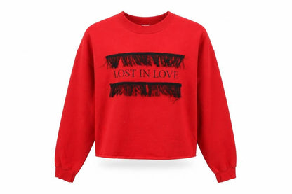 Womens UK Size M River Island Red Pullover Jumper