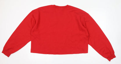 Womens UK Size M River Island Red Pullover Jumper