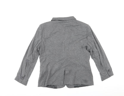 Zara Womens Grey Acetate Jacket Blazer Size XL
