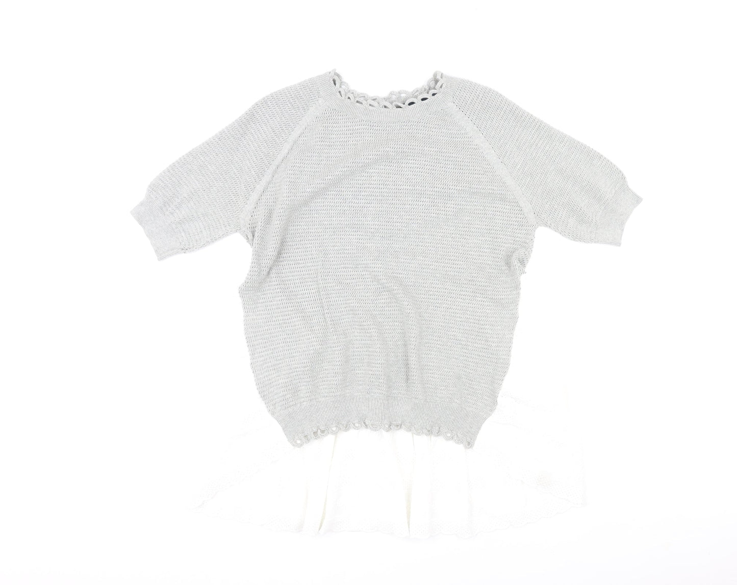 Womens UK Size S French Connection Grey Pullover Jumper
