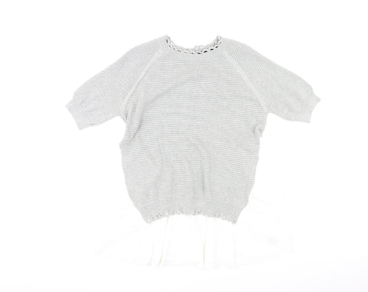 Womens UK Size S French Connection Grey Pullover Jumper