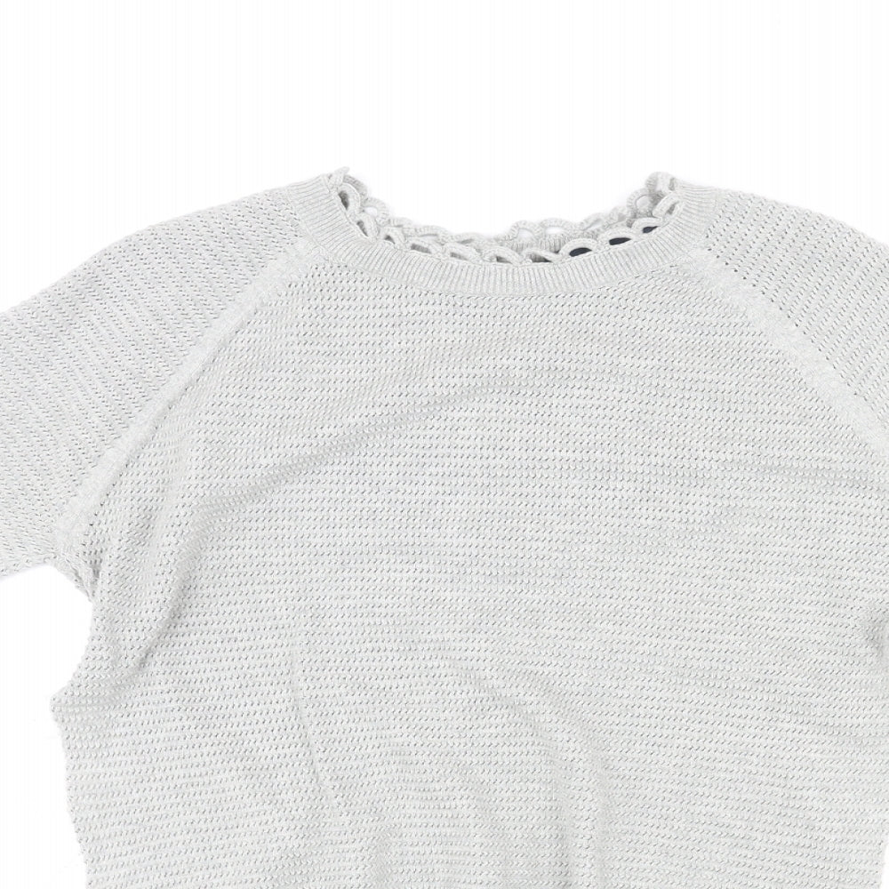 Womens UK Size S French Connection Grey Pullover Jumper