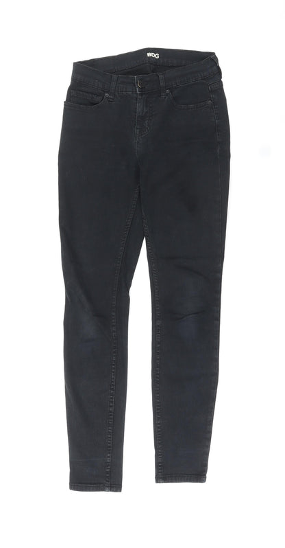 BDG Womens Black Cotton Skinny Jeans Size 26 in L29 in Regular Zip