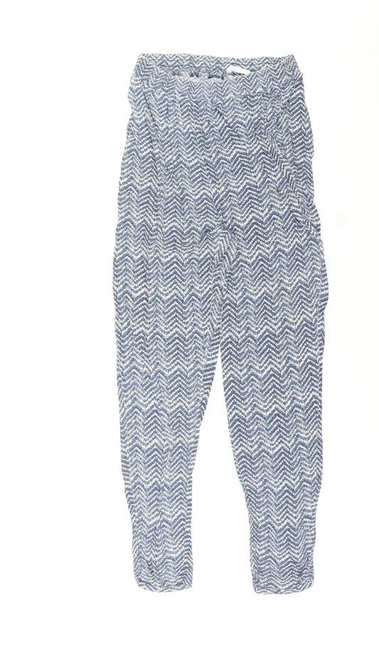 Womens UK Size M H&M Regular Fit Jogger Blue Trousers