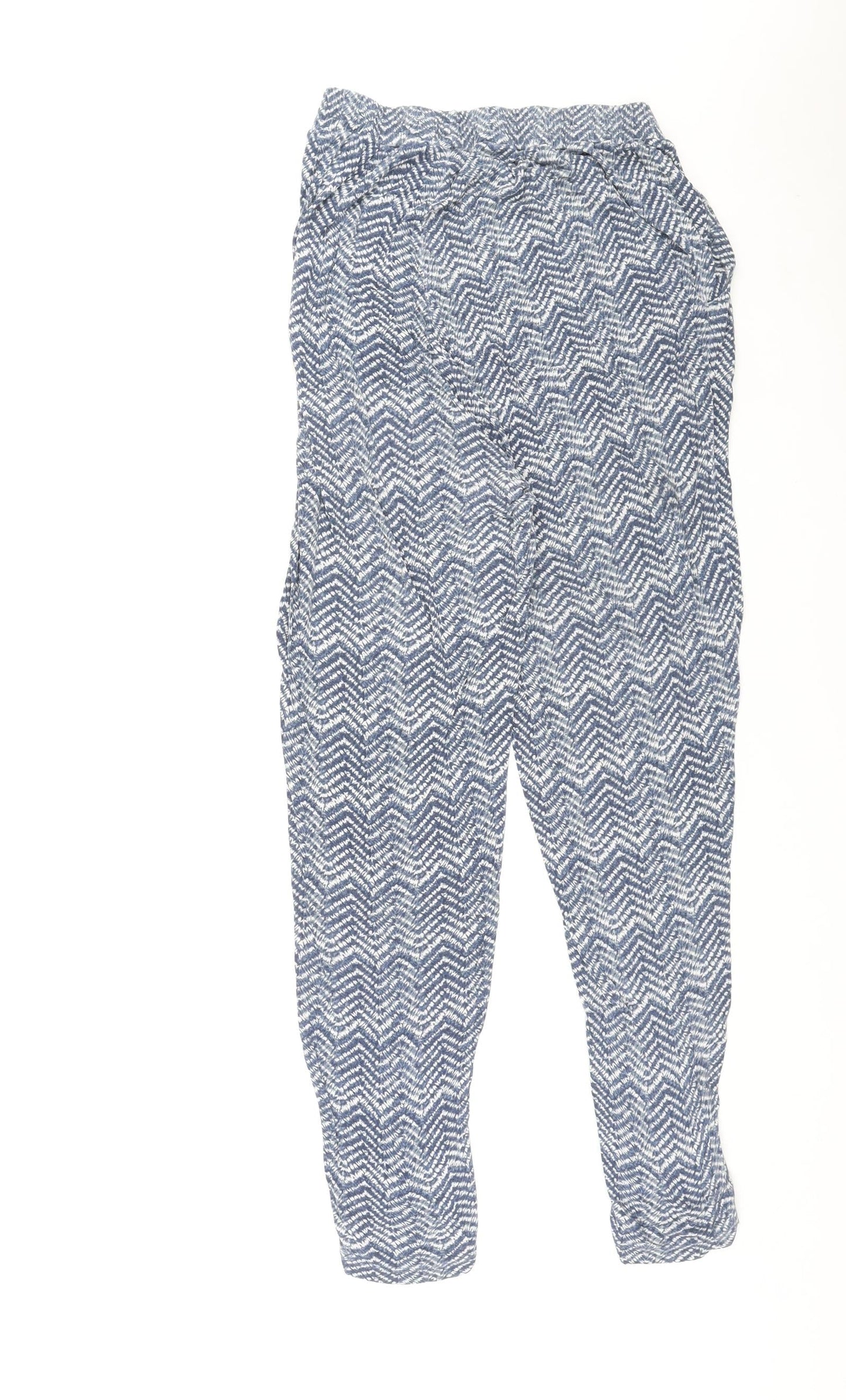 Womens UK Size M H&M Regular Fit Jogger Blue Trousers