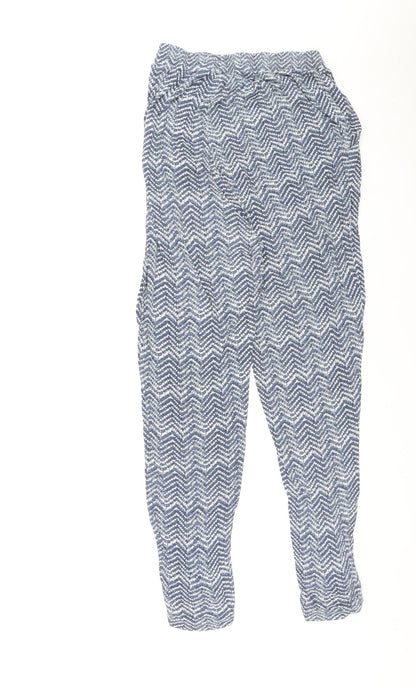 Womens UK Size M H&M Regular Fit Jogger Blue Trousers