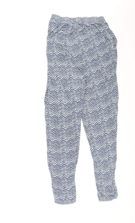 Womens UK Size M H&M Regular Fit Jogger Blue Trousers