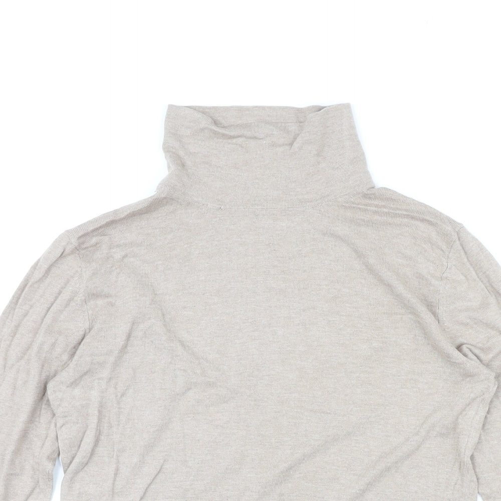 Womens UK Size 12 Marks and Spencer Beige Pullover Jumper