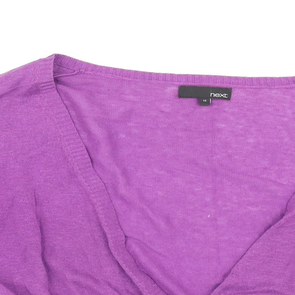 Womens UK Size 12 NEXT Purple Cardigan Jumper