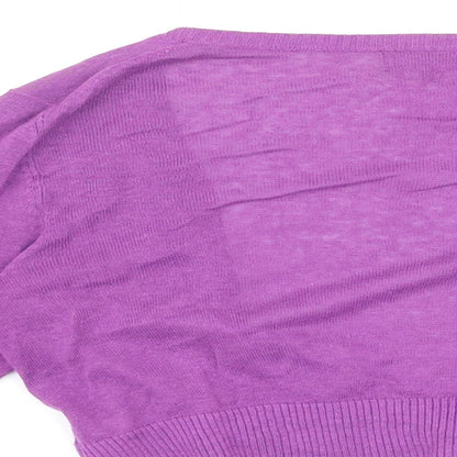 Womens UK Size 12 NEXT Purple Cardigan Jumper
