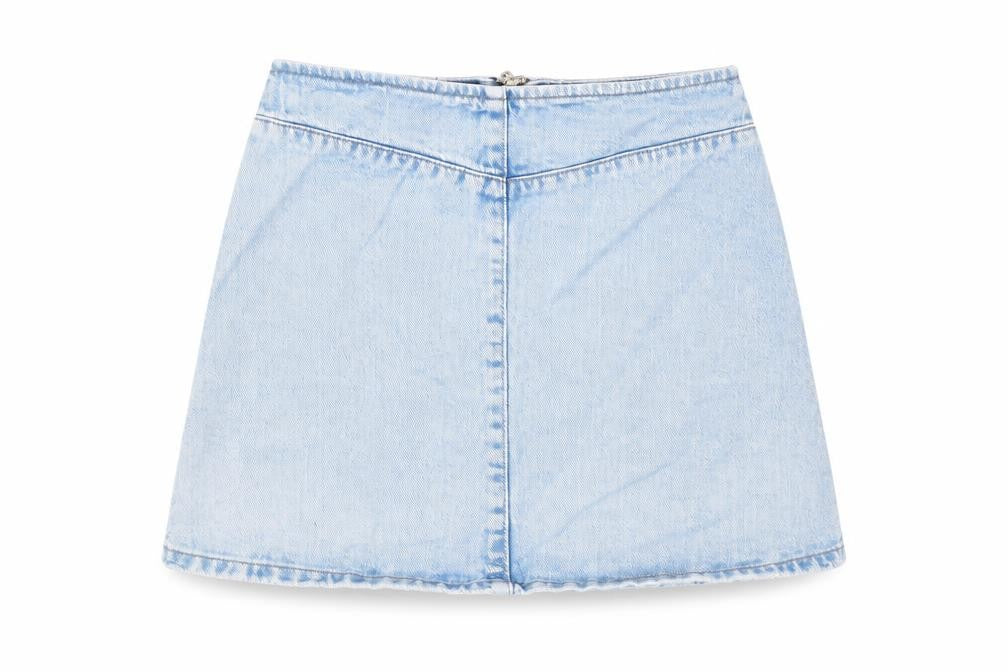 Womens UK Size 8 ASOS A-Line Denim Skirt