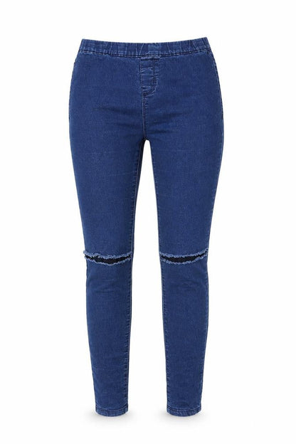 Womens UK Size 10 B.You Regular Fit Skinny Blue Jeans