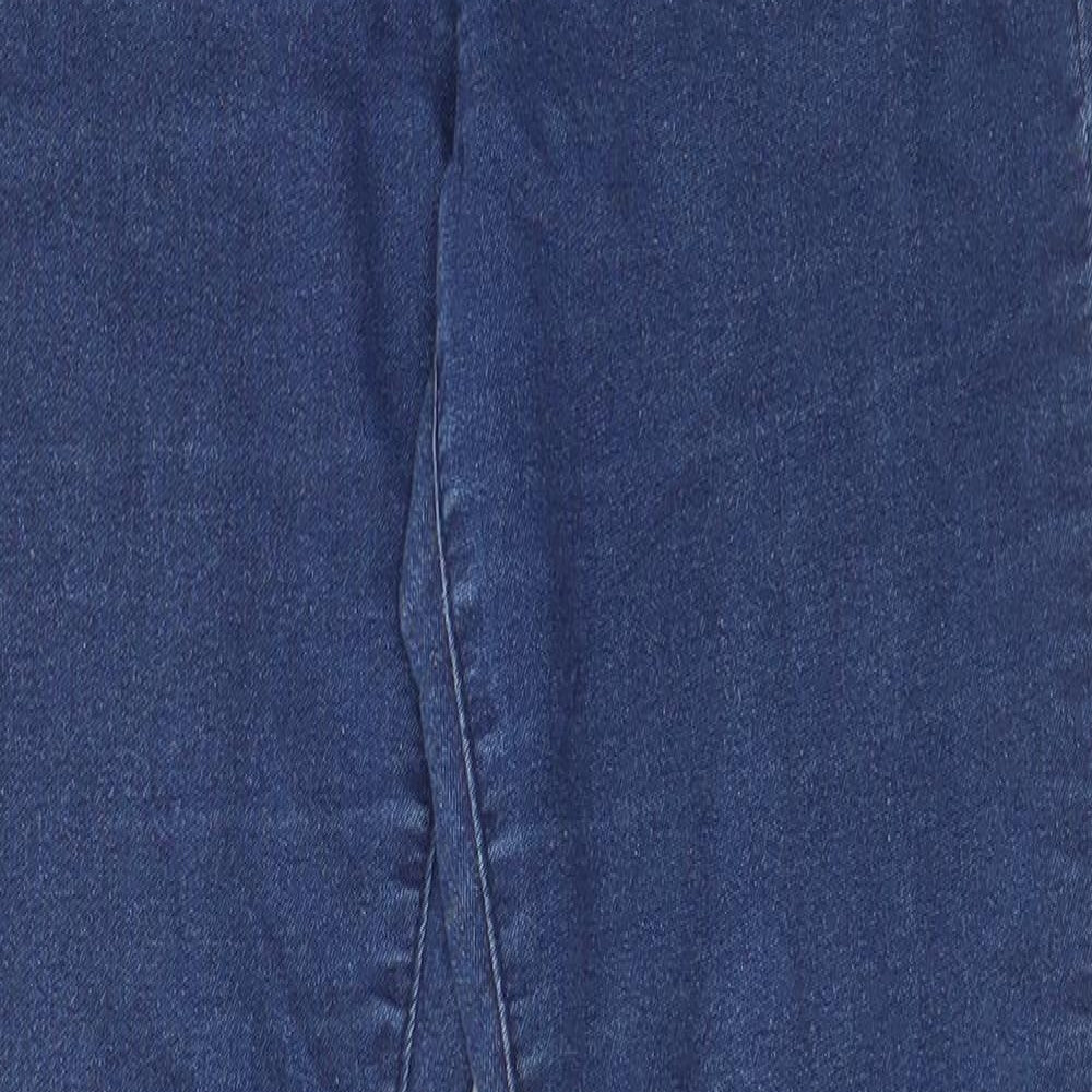 B.You Womens Blue Cotton Skinny Jeans Size 10 L27 in Regular - Open knee
