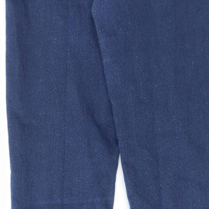B.You Womens Blue Cotton Skinny Jeans Size 10 L27 in Regular - Open knee
