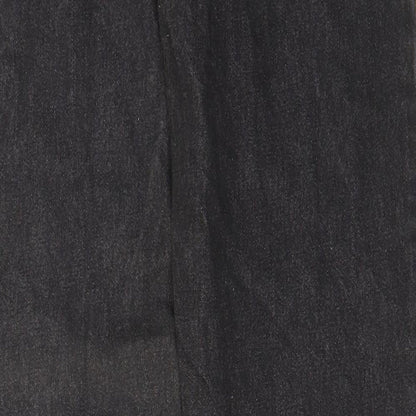 Questors Womens Black Cotton Straight Jeans Size 28 in L31 in Regular Zip - Pockets, Belt Loops