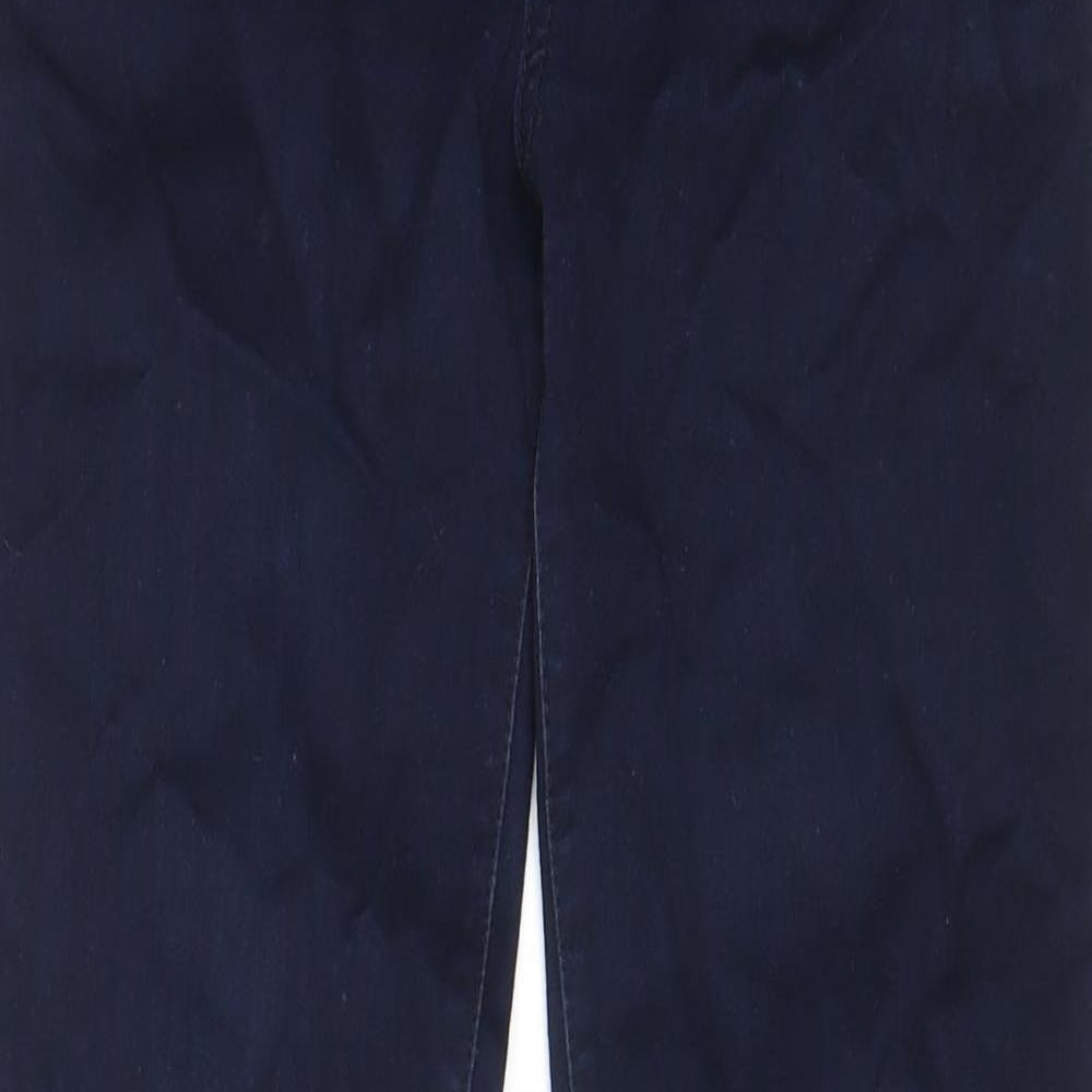 New Look Womens Blue Cotton Skinny Jeans Size 10 L29 in Regular Zip - Pockets, Belt Loops