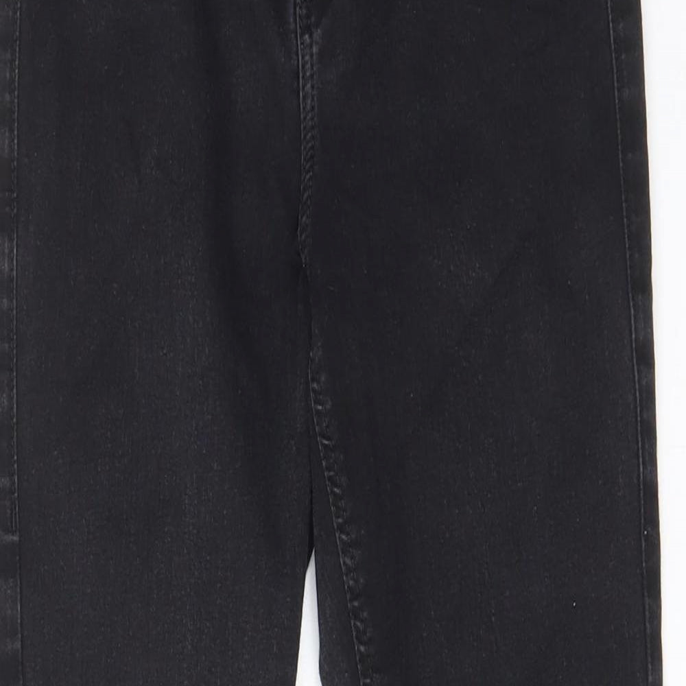 Topshop Womens Grey Cotton Skinny Jeans Size 28 in L26 in Regular Zip - Pockets