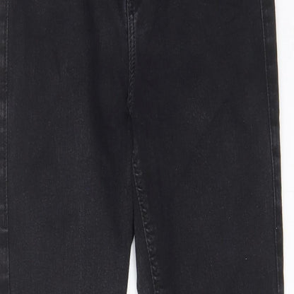 Topshop Womens Grey Cotton Skinny Jeans Size 28 in L26 in Regular Zip - Pockets