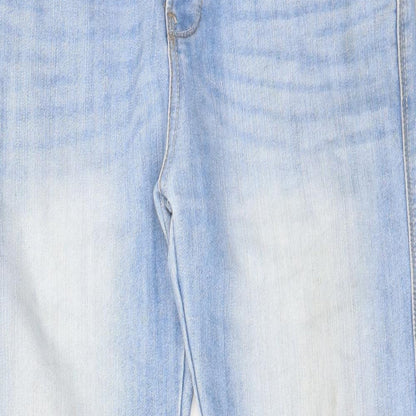 Denim & Co. Mens Blue Cotton Straight Jeans Size 34 in L30 in Regular Zip - Pockets, Belt Loops