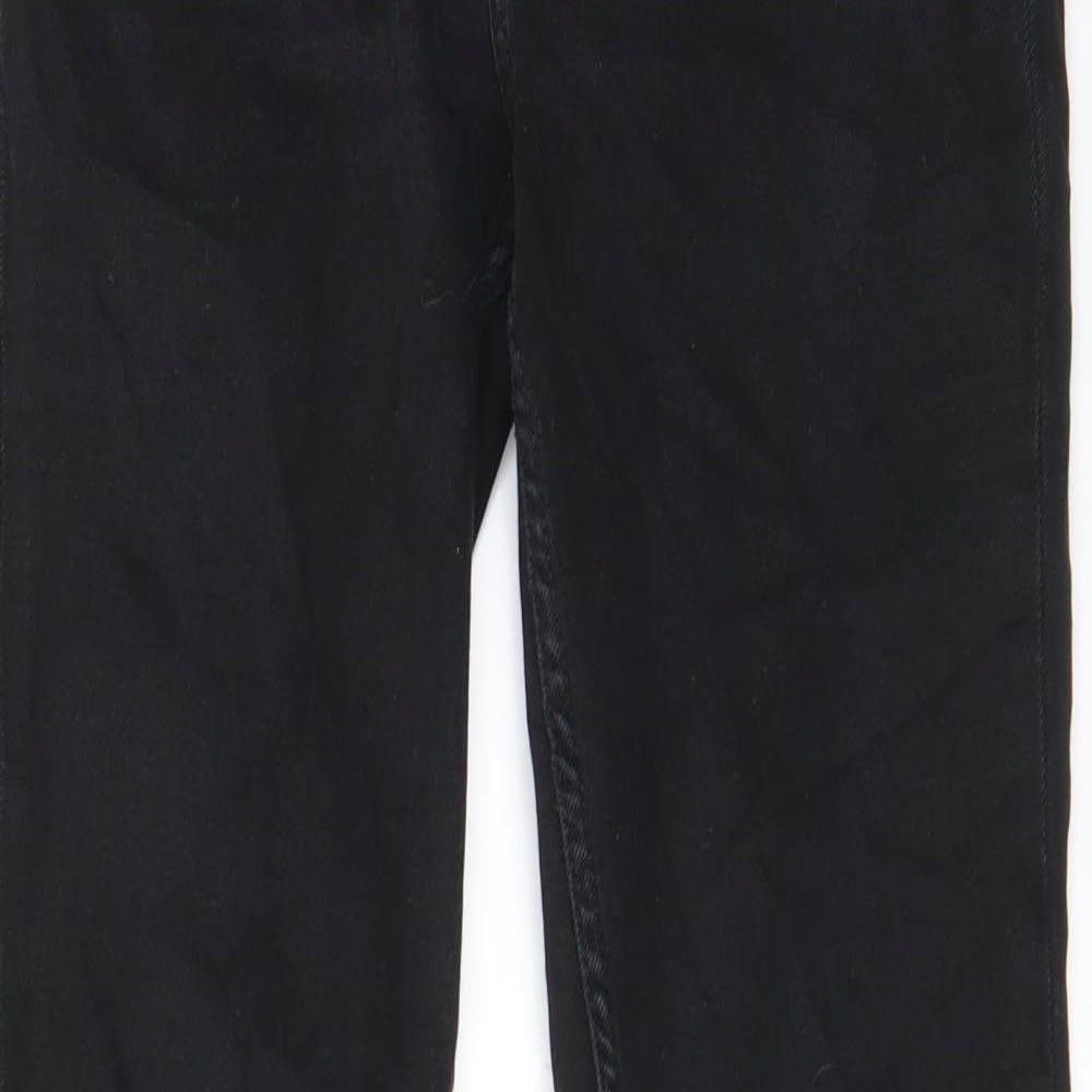 FC Jeans Womens Black Cotton Skinny Jeans Size 10 L30 in Regular Zip - Pockets, Belt Loops