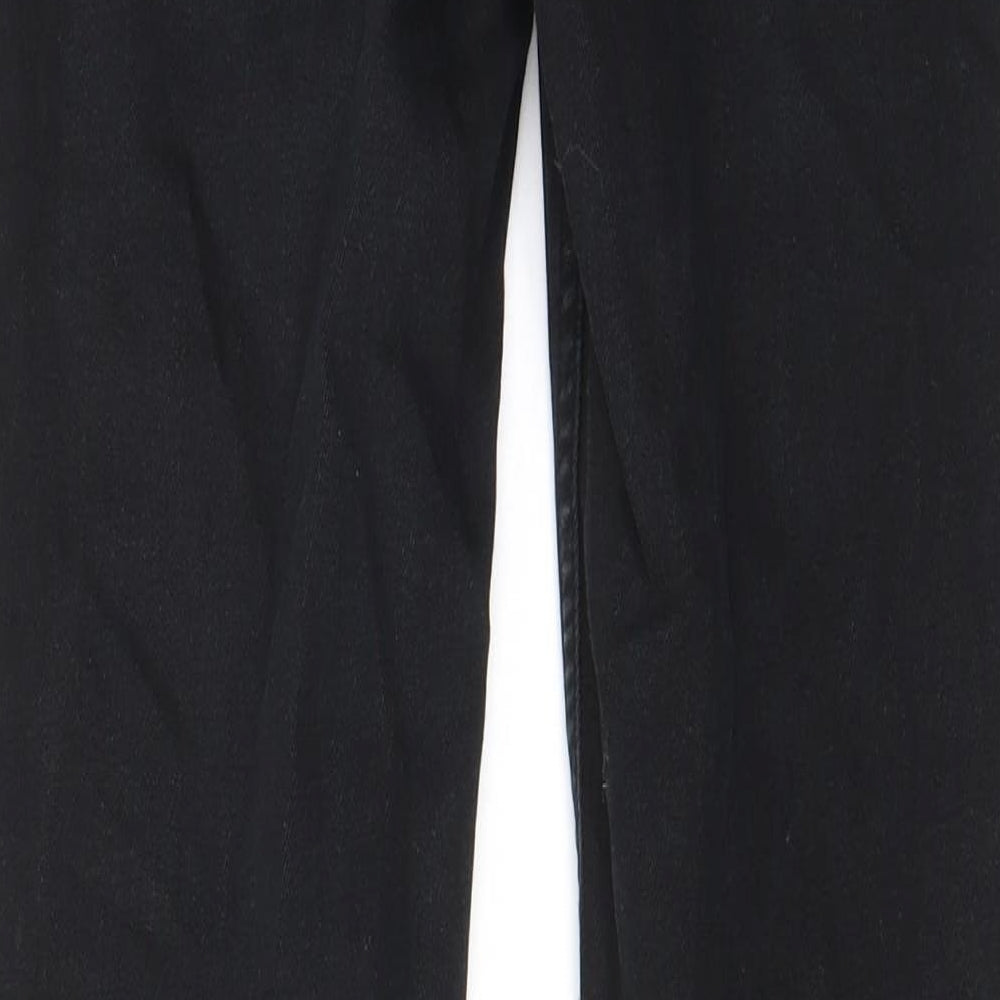 FC Jeans Womens Black Cotton Skinny Jeans Size 10 L30 in Regular Zip - Pockets, Belt Loops