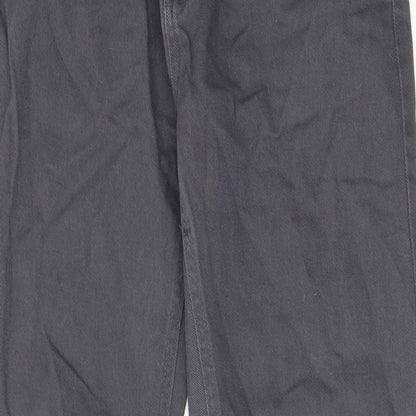 Denim & Co. Mens Red Cotton Straight Jeans Size 32 in L30 in Regular Zip - Pockets, Belt Loops