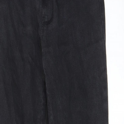 Boohoo Womens Black Cotton Skinny Jeans Size 8 L27 in Regular - Elastic waist