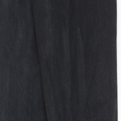 Boohoo Womens Black Cotton Skinny Jeans Size 8 L27 in Regular - Elastic waist