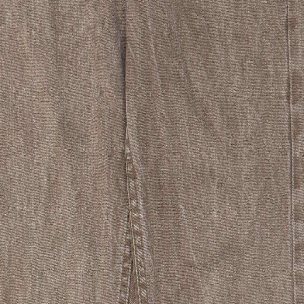 Lee Womens Grey Cotton Tapered Jeans Size 30 in L30 in Regular Zip - Pockets, Belt Loops