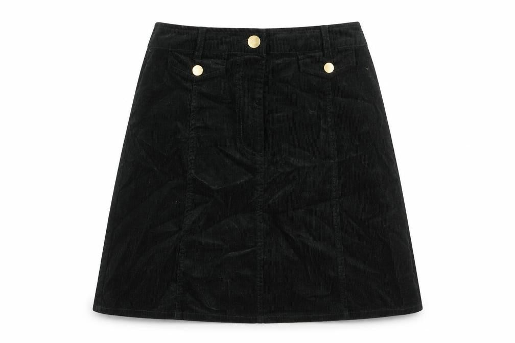 Womens UK Size 8 Oasis A-Line Corduroy Skirt