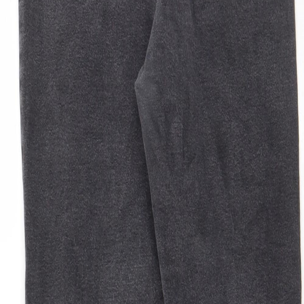 Denim & Co. Womens Grey Cotton Skinny Jeans Size 14 L27 in Regular Zip - Pockets, Belt Loops