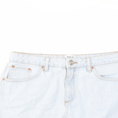 BDG Womens Blue Cotton A-Line Skirt Size M Zip - Pockets, Belt Loops