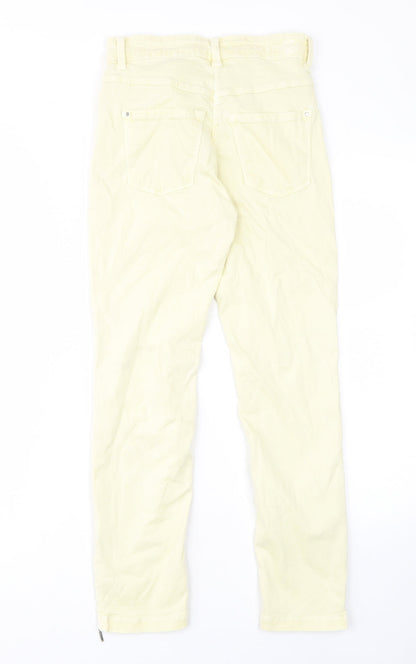 Mac Womens Yellow Cotton Skinny Jeans Size 32 in L27 in Regular Zip - Pockets, Belt Loops, Ankle Zips