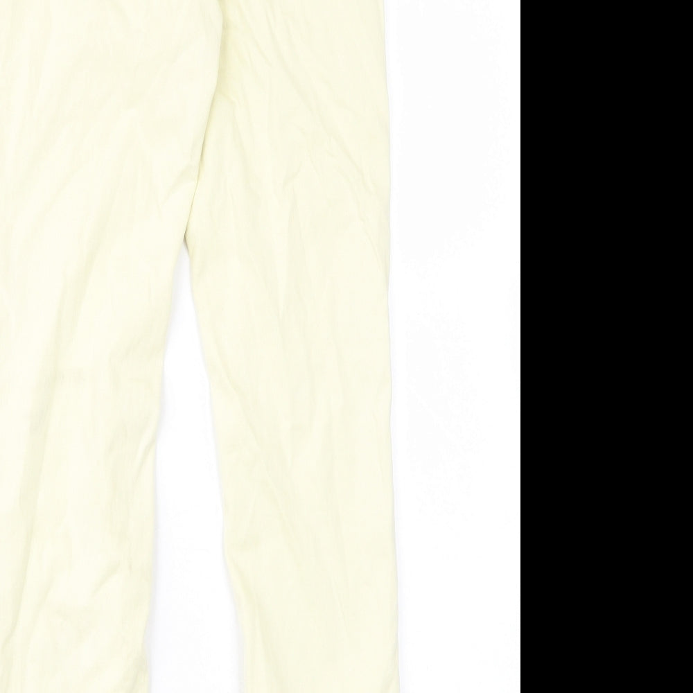 Mac Womens Yellow Cotton Skinny Jeans Size 32 in L27 in Regular Zip - Pockets, Belt Loops, Ankle Zips